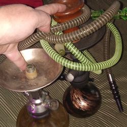 Lot Of 2 Fullsize Ready To Go Hokka Pipes With Hoses Deal