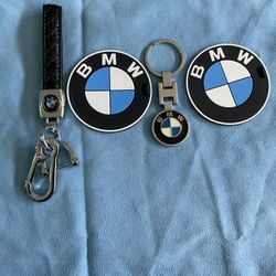 BMW keychain AND Cup Mat
