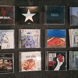 Lot Of 12 CDs - STP, Chili Peppers, Green Day & More