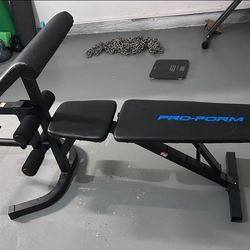 Adjustable Bench With Preacher Curl Attachment