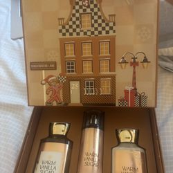 NEW Bath & Body Works Warm Vanilla Sugar Gift Set - Full Size (Lotion, Mist, Wash)