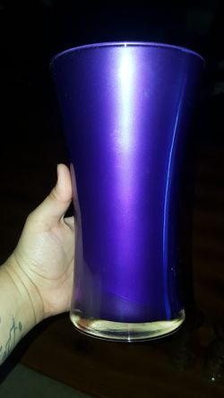 Purple vase for flowers