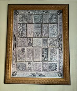 Golden frame picture