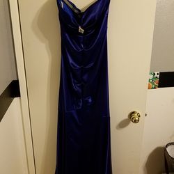 Prom Formal Dress size 14P royal blue
