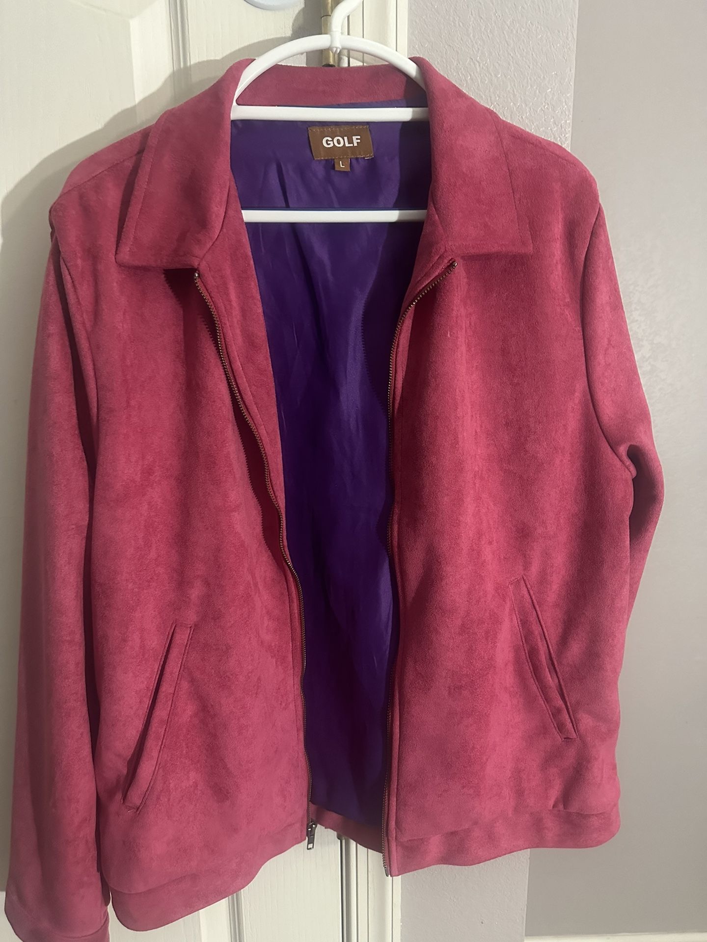 Golf Wang Pink Suede Heavy jacket