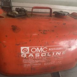 OMC motor Boat Vintage Gas Cans 