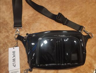 IHKWIP Carry Your Confidence Anti-Theft Sling Crossbody, Patent Black, NWT