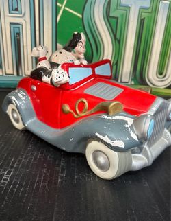 101 Dalmatians Cruella Deville  cookie jar