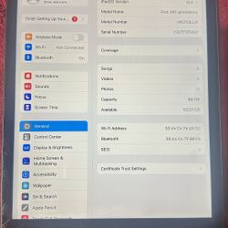 Apple iPad 9th Gen - 64GB WiFi - Space Gray (Used) Price: $220 OBO