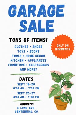 GARAGE SALE