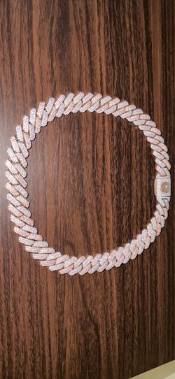 Cubic Zirconia Diamond cuban link chain