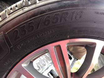 99% New 235-65R18” Michelin Premier LTX Tires only.