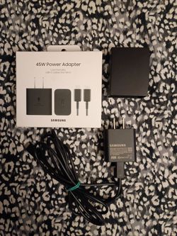 Samsung 45W PD Power Adapter with a 5A USB-C cable in black for $30