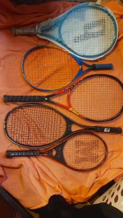 9 Tennis Rackets In Great Condition Some Vintage