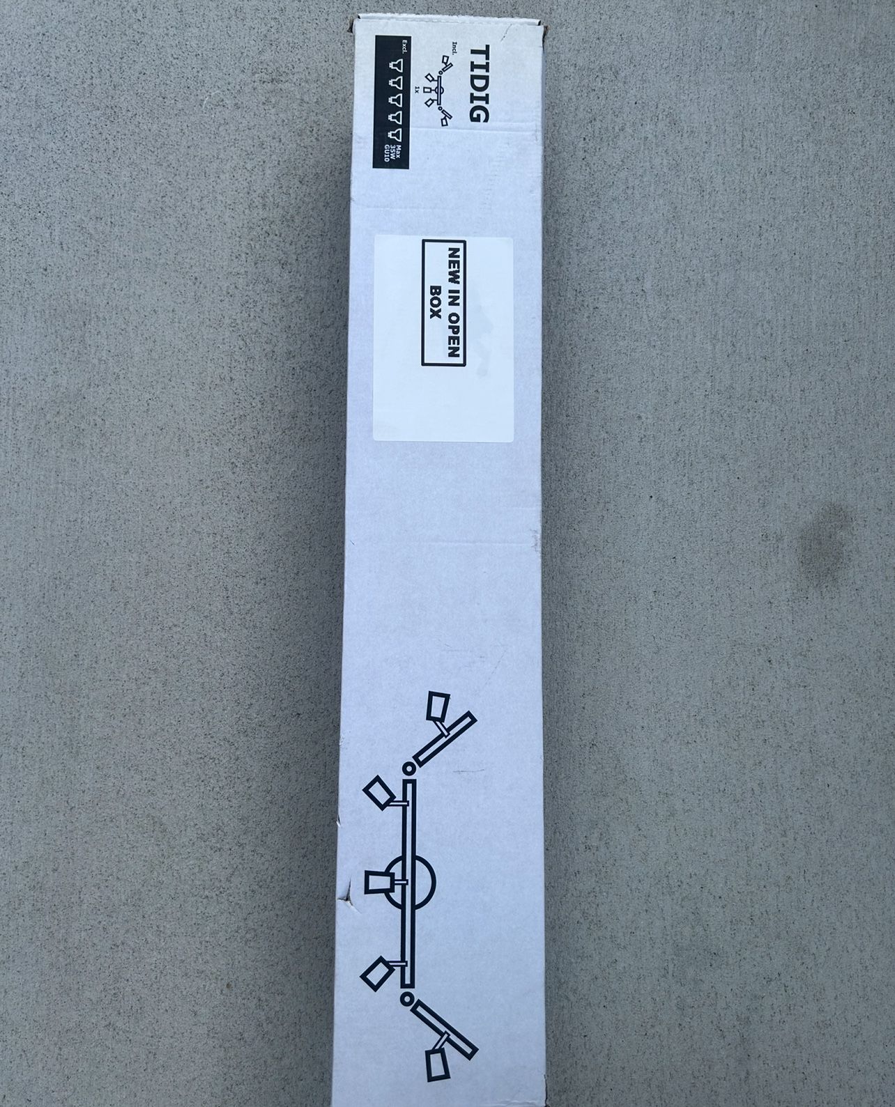 Selling this New In Open Box IKEA TIDIG Nickel Plated Ceiling Light 5 Spotlights 002.626.57. Unit comes as shown and bulbs not included.