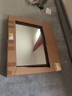 30” W X 36” H Mirror Cognac