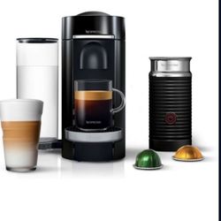 New Nespresso VertuoPlus Machine Bundle with Aeroccino Milk Frother 