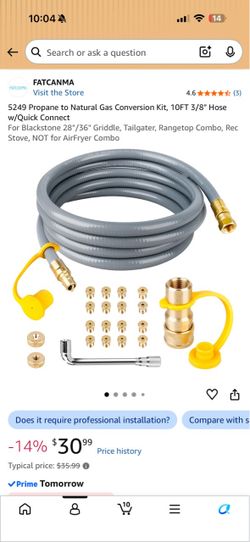 Propane to Natural Gas Converter