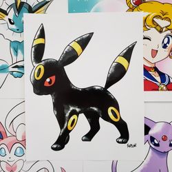 Umbreon Pokemon Art Print