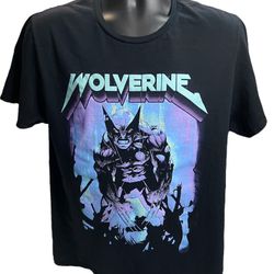 Wolverine X-Men T-Shirt - Marvel Comics Graphic Tee (Size L)