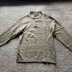 Men's Long Sleeve Polo Shirt by Arrow (SIZE LARGE)