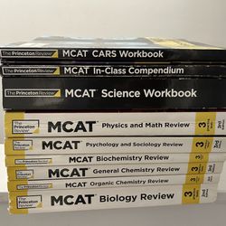 MCAT Books  - Princeton Review Set
