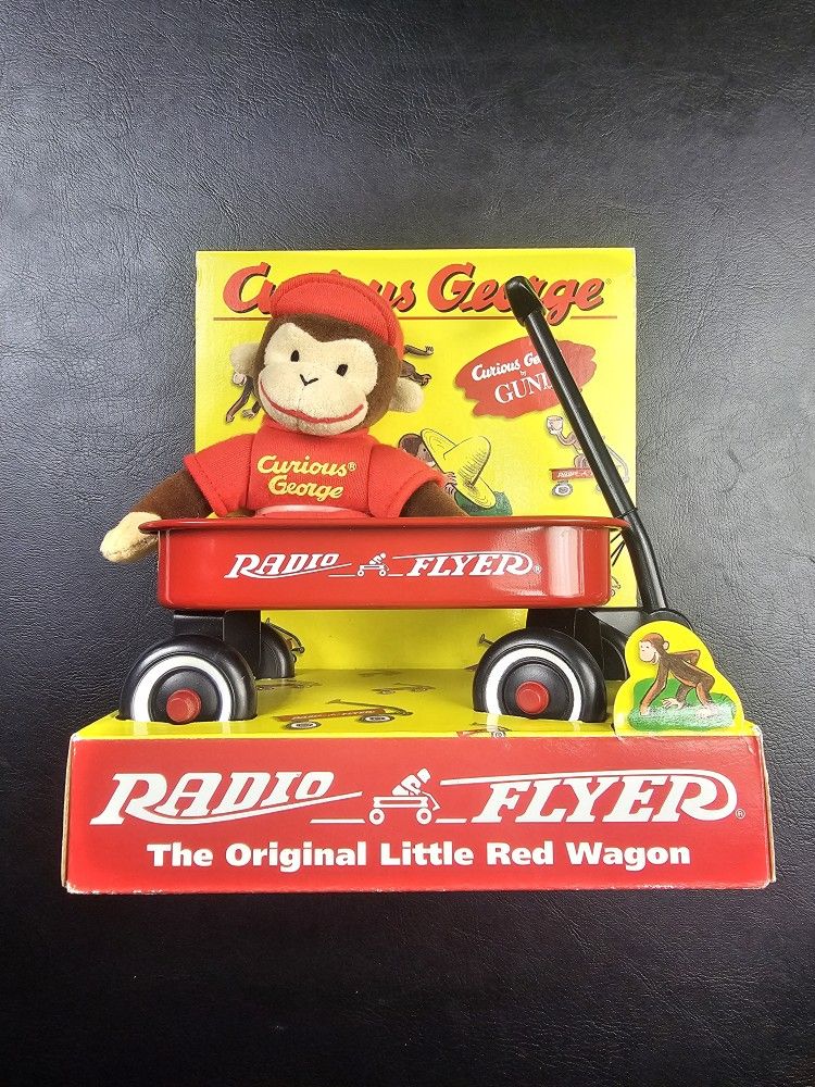 Vintage Curious George Radio Flyer Wagon 1998