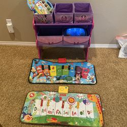 Pink Mickey Mouse Toy Chest W/ Toys 