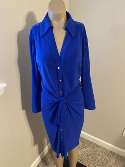 Caché Royal Blue/Gold Dress