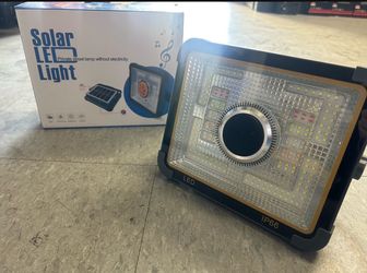 Solar LED Light with Bluetooth Speaker