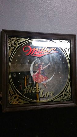 Vintage MILLER HIGH LIFE BAR MIRROR