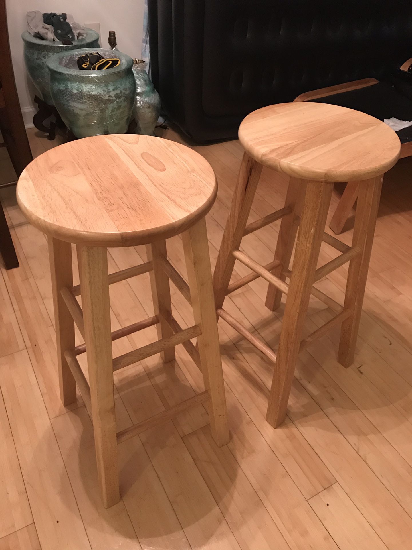 Very handsome, Solid birch bar/kitchen stools- 29” tall