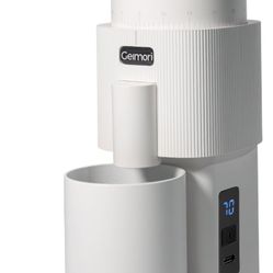 Portable Electric Burr Coffee Grinder,Wirsh Geimori T38 with 3600mAh Battery& Stepless Adjustment for Espresso,Pour Over,French Press, Single Dose, Fa