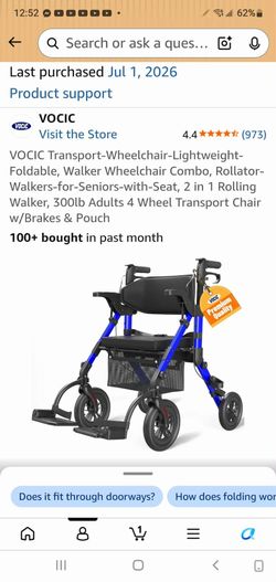 New in box never used purple wheel chair