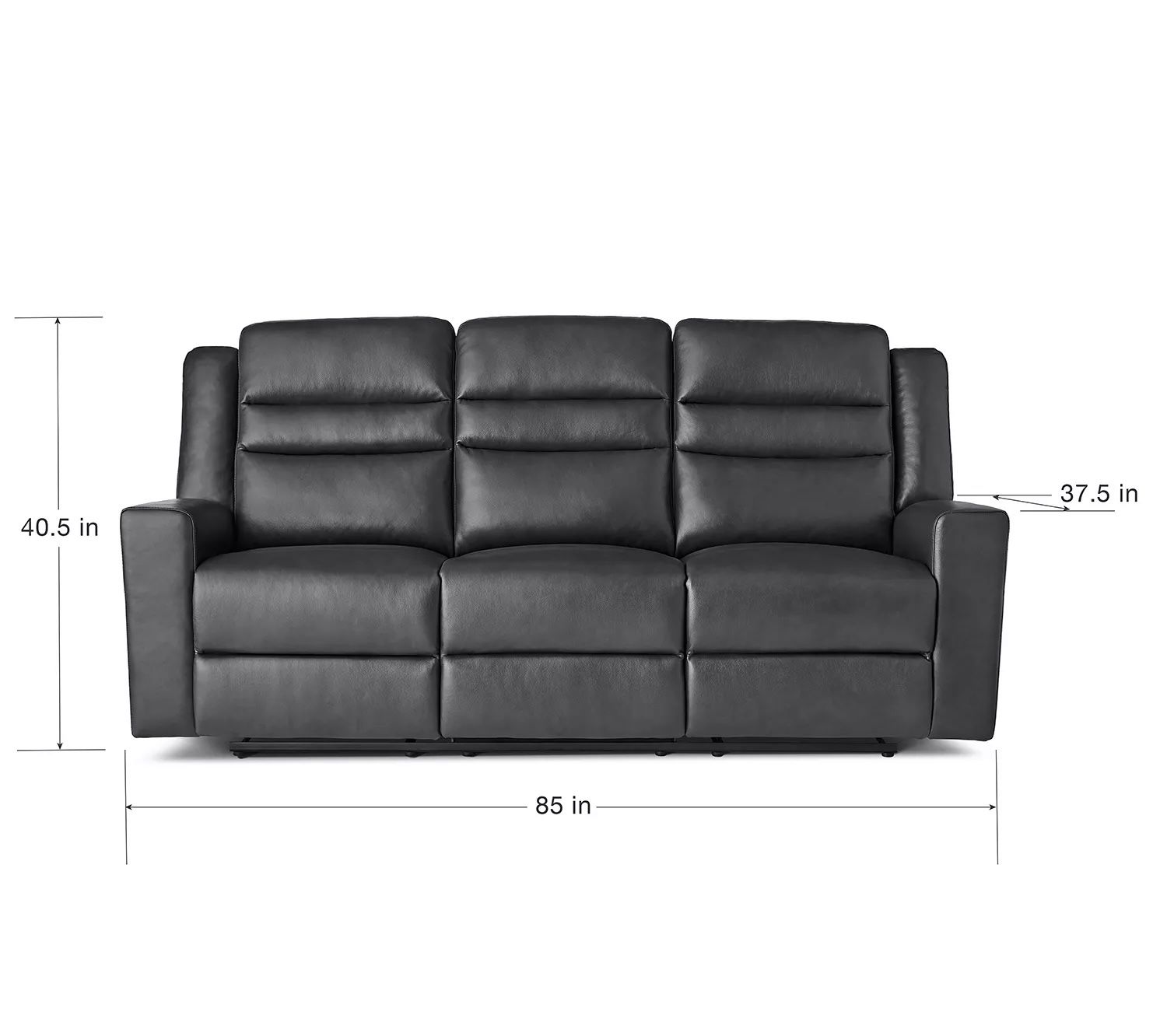 New In Box Easton Leather Recliner Sofa (retail $1000)