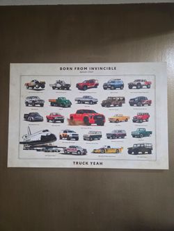 Toyota "Born From Invincible" canvas art