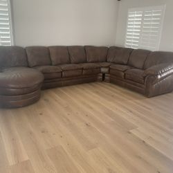 Beautiful Large Leather Sectional