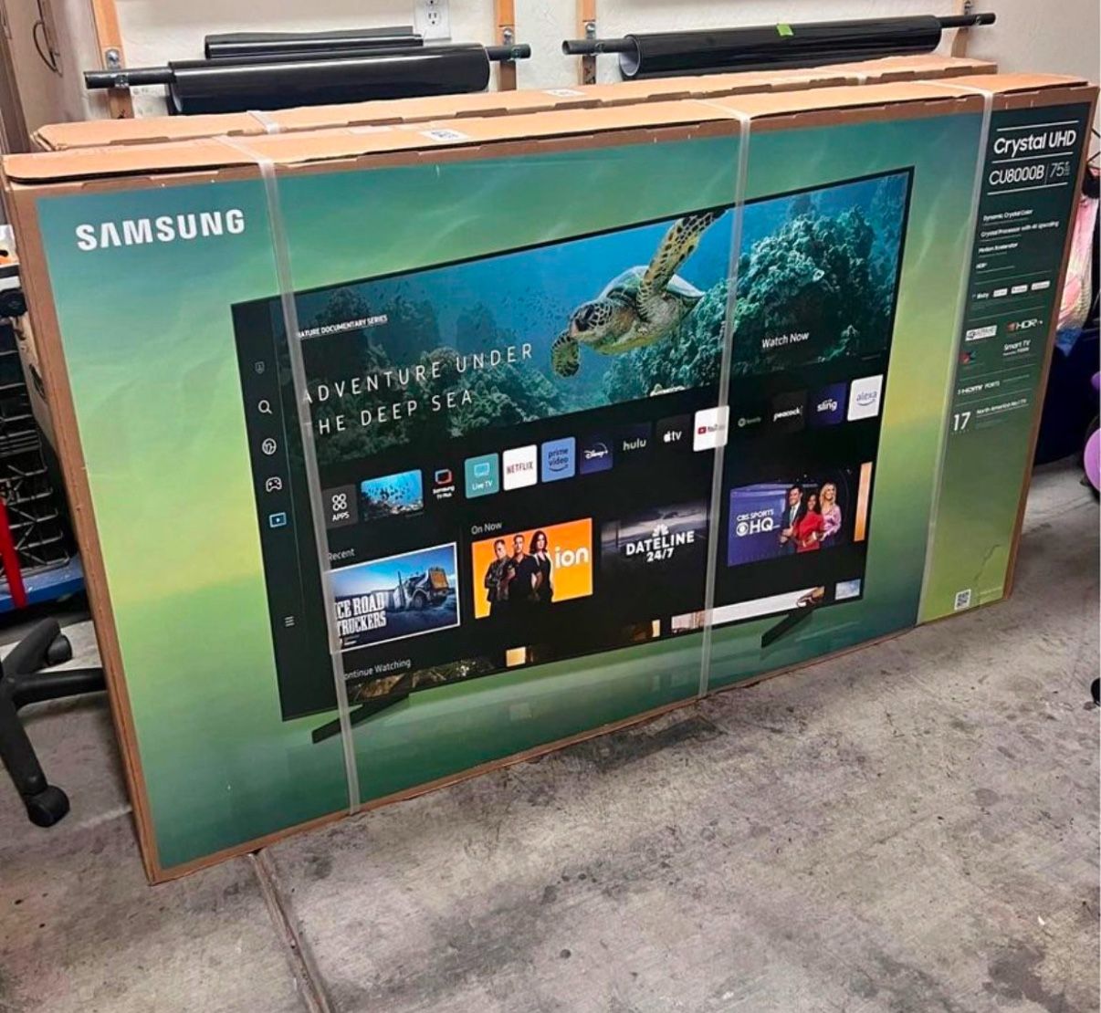 75 “ Samsung Smart 4K HDR CRYSTAL TV