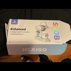 Enhanced headset and controller charging stand