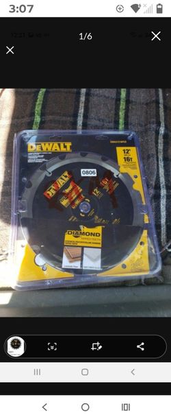 12inch  Dewalt Saw Blade See Pictures For Specs Details 60 FIRM New
