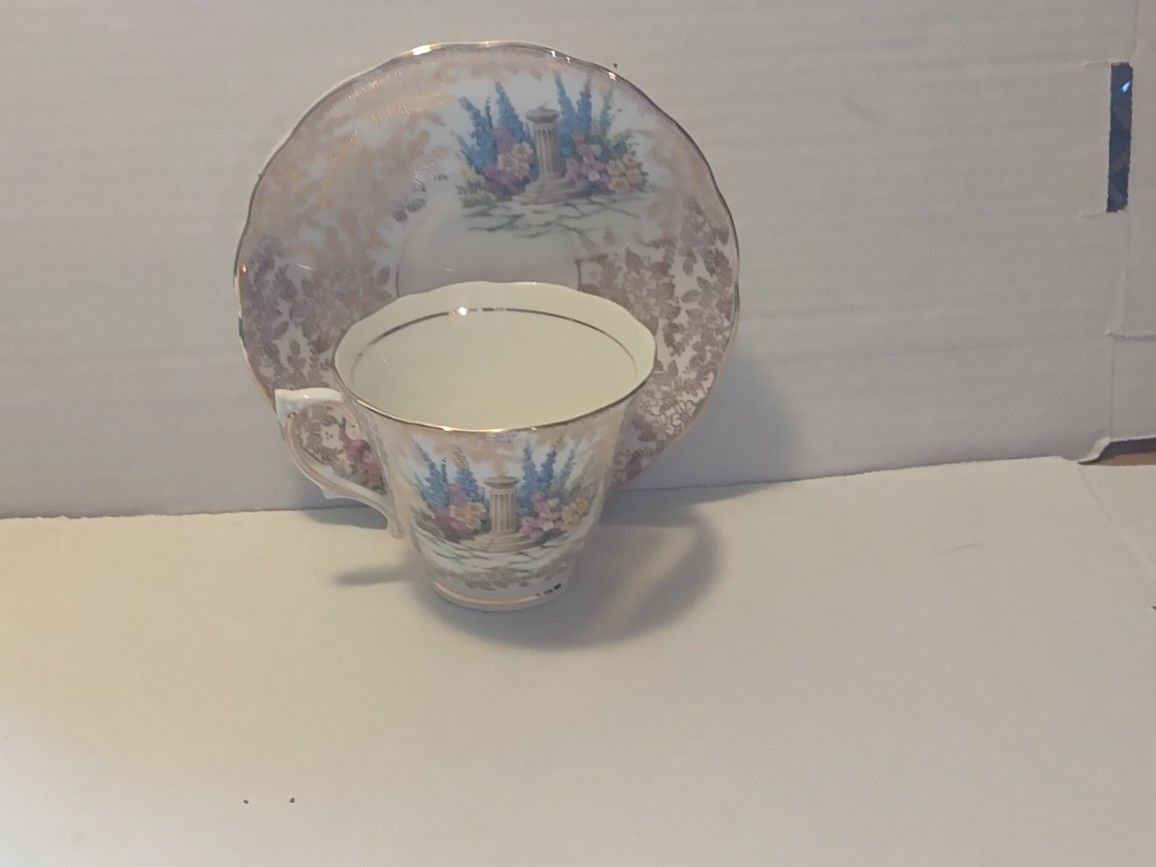 Vintage Colclough Crinoline Lady Bone China Cup & Saucer