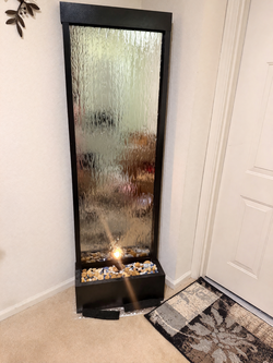 Alpine 72" Mirror Waterfall Fountain – Like New with Pump & LED Lights - Coram, NY