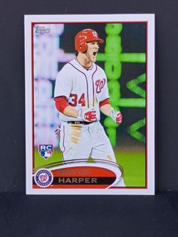 $19 2 Bryce Harper cards blank back insert very rare card and 2012 Topps Bryce Harper RC