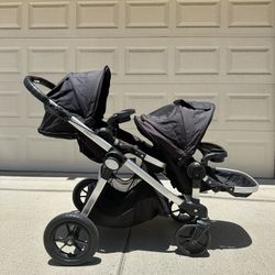 Baby Jogger City Select Double Baby Stroller Included Second 2 Seats Quick Fold 