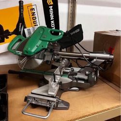 15 Amp Sliding Dual Bevel Compound 10 in. Corded Miter Saw with Adjustable Laser Guide, New
