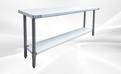 72W x 18D x 34H All Stainless Steel Table NSF WTSS-1872-418