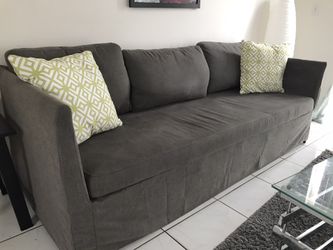 Grey Couch w Pillows
