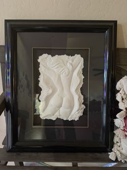Roberta Peck 3D Nude Torso Relief – Signed & Framed
