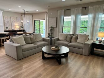 Living Spaces Dream Chenille Loveseats Sofas