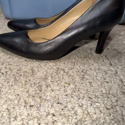 NATURALIZER LADIES SZ 9.5 BLACK HEELS PUMPS 